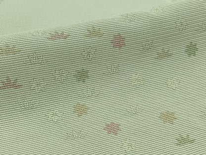 平和屋着物▽上質な小紋 無双 紗袷 紗×絽 舞葉文 正絹 逸品 AAAZ7814jh