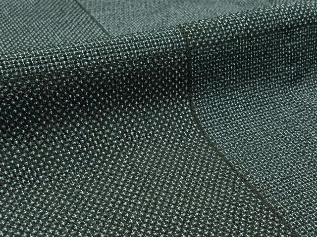 平和屋着物▽本塩沢 単衣 110亀甲 横段文 正絹 逸品 AAAZ7819jh