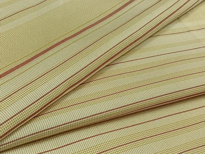 平和屋着物▽本場縞大島紬 単衣 横段文 正絹 逸品 AAAZ7828jh