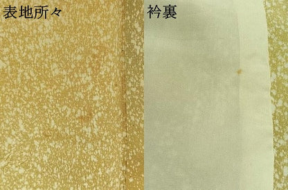平和屋着物▽上質な小紋　単衣　笹の葉文　暈し染め　正絹　逸品　AAAZ7830jh