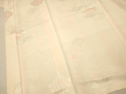 平和屋着物■長襦袢 袷 青海波草花文 暈し染め 正絹 逸品 AAAZ7857fw