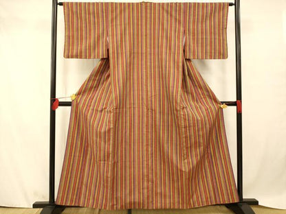 平和屋着物■上質な紬 間道 正絹 逸品 AAAZ7923fw