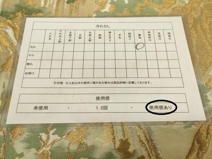 平和屋着物◎六通柄袋帯 唐織 風景文 金銀糸 正絹 逸品 AAAZ8009cs