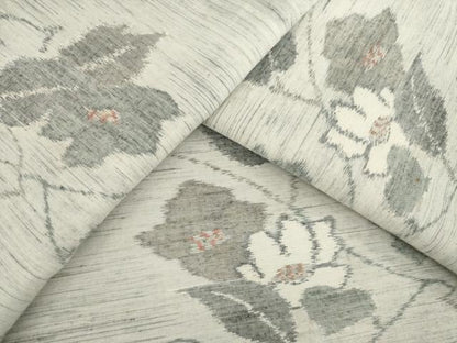 平和屋着物●上質な紬 花蔦草文 やまと誂製 正絹 逸品 AAAZ8093ck