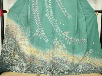 平和屋着物●訪問着 作家物 辻が花 絞り 暈し染め 金彩 正絹 逸品 AAAZ8110ck