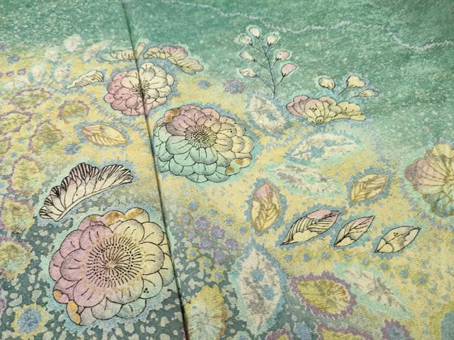 平和屋着物●訪問着 作家物 辻が花 絞り 暈し染め 金彩 正絹 逸品 AAAZ8110ck