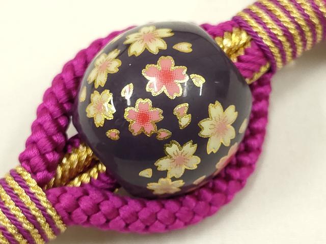 平和屋着物●和装小物 振袖用帯締め 装飾 飾り玉 金糸 撚り房 逸品 AAAZ8158ay