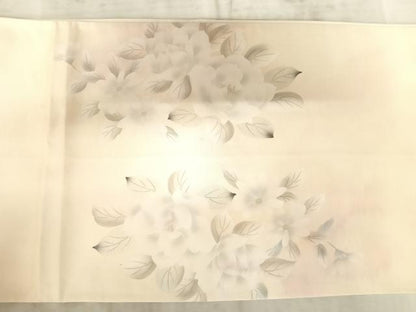 平和屋着物◎太鼓柄袋帯 刺繍 草花文 正絹 逸品 AAAZ8179yx