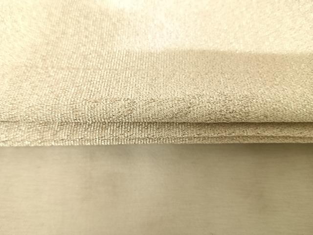 平和屋着物◎綴れ　太鼓柄袋帯　地紙花文　銀糸　正絹　逸品　AAAZ8205yx