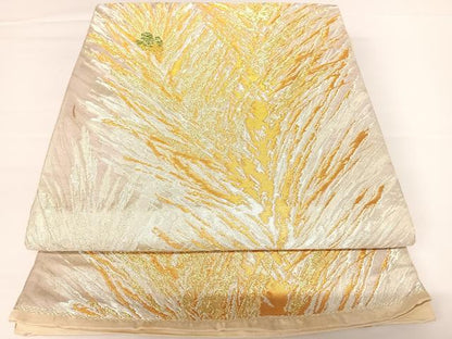 平和屋着物◎六通柄袋帯　大王松　金銀糸　正絹　逸品　AAAZ8255yx