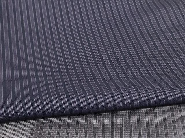平和屋着物＊夏物 男性 江戸小紋 紗 間道 東京染め 反端付き 正絹 逸品 未使用 AAAZ8478jd