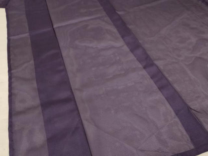 平和屋着物＊夏物 色無地 絽 深紫色 洗える着物 未使用 AAAZ8517jd