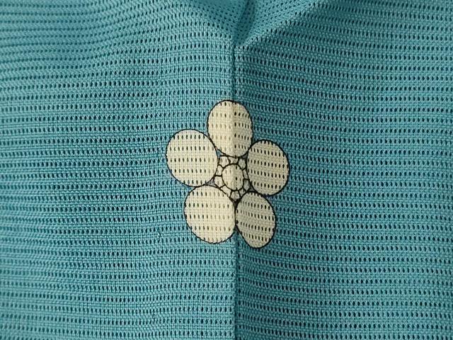 平和屋着物＊夏物 色無地 絽 白群色 洗える着物 AAAZ8520jd