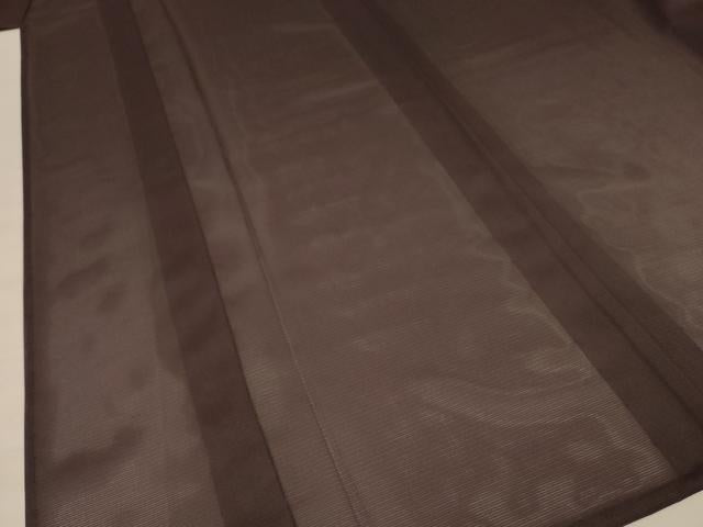 平和屋着物＊夏物 色無地 絽 黒鳶色 洗える着物 未使用 AAAZ8526jd