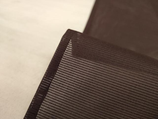平和屋着物＊夏物 色無地 絽 黒鳶色 洗える着物 未使用 AAAZ8526jd