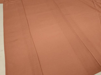 平和屋着物＊夏物 色無地 絽 土器色 洗える着物 AAAZ8527jd