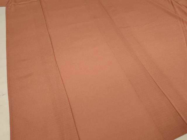 平和屋着物＊夏物 色無地 絽 土器色 洗える着物 AAAZ8527jd