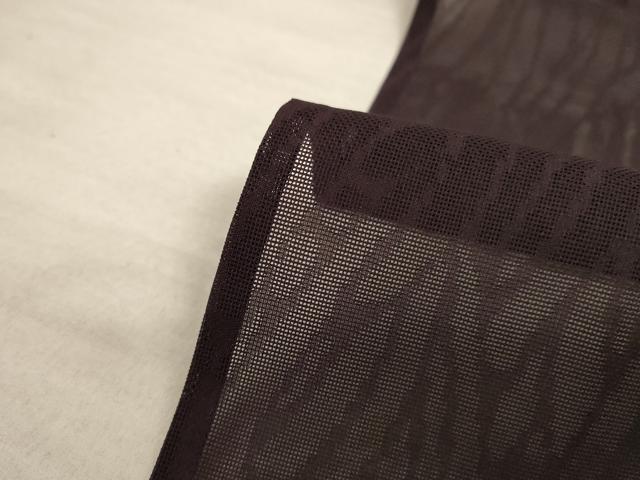 平和屋着物＊夏物 色無地 紋紗 黒鳶色 正絹 逸品 AAAZ8543jd
