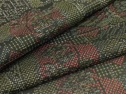平和屋着物＊夏物 小紋 紗 風景文 正絹 逸品 AAAZ8554jd