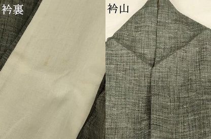平和屋着物＊夏物 小紋 紗 霞文 正絹 逸品 AAAZ8558jd
