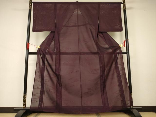 平和屋着物＊夏物 小紋 紗 流水文 正絹 逸品 AAAZ8560jd