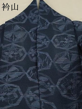 平和屋着物＊夏物 小紋 紗 花丸文 正絹 逸品 AAAZ8561jd