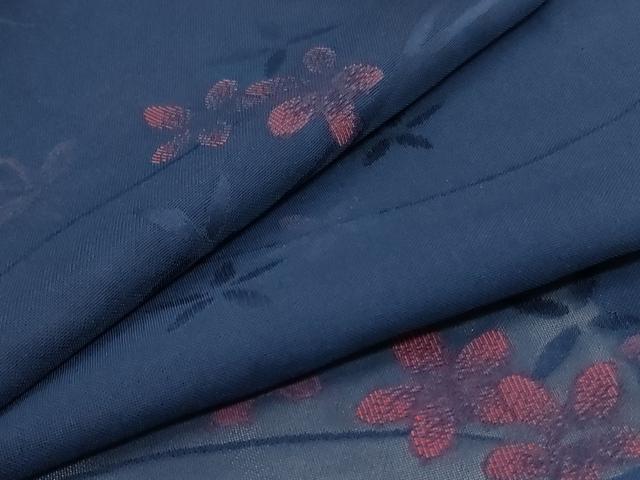 平和屋着物＊夏物 小紋 紗 芝花文 正絹 逸品 未使用 AAAZ8564jd