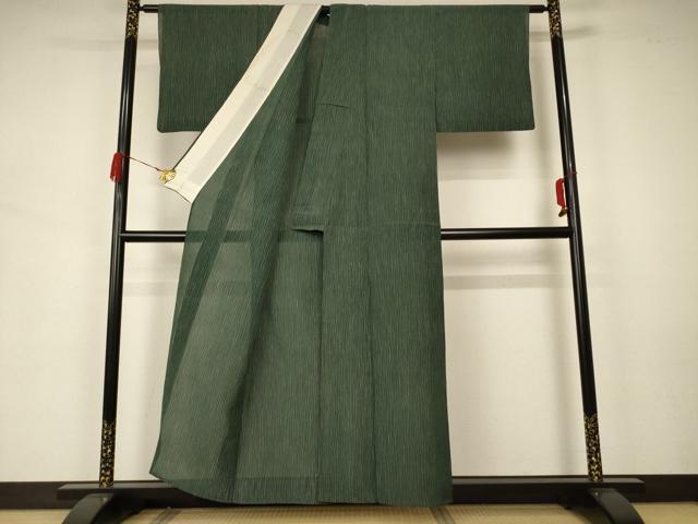 平和屋着物＊夏物 小紋 紗 杢目文 正絹 逸品 AAAZ8567jd