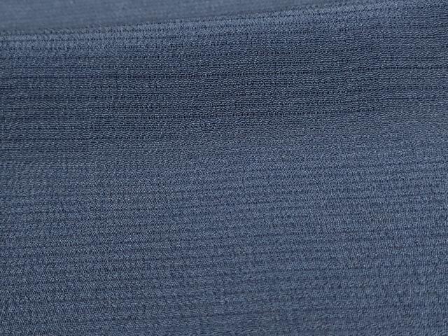 平和屋着物＊夏物 本加賀友禅作家 白坂幸蔵監修 色無地 絽 鉄御納戸色 正絹 逸品 AAAZ8569jd