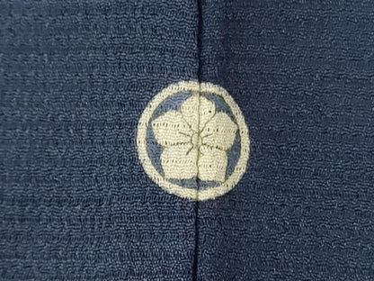 平和屋着物＊夏物 本加賀友禅作家 白坂幸蔵監修 色無地 絽 鉄御納戸色 正絹 逸品 AAAZ8569jd