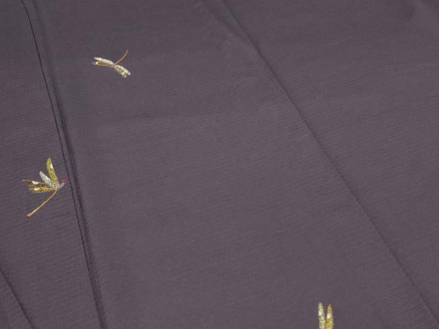 平和屋着物＊夏物　色留訪問着　絽　駒刺繍　勝虫　正絹　逸品　未使用　AAAZ8570jd