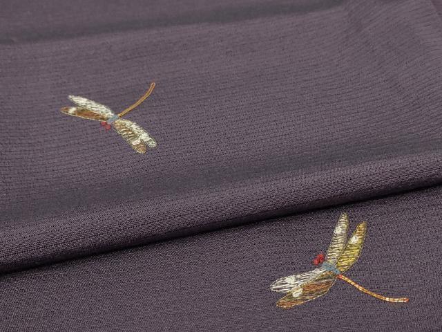 平和屋着物＊夏物　色留訪問着　絽　駒刺繍　勝虫　正絹　逸品　未使用　AAAZ8570jd