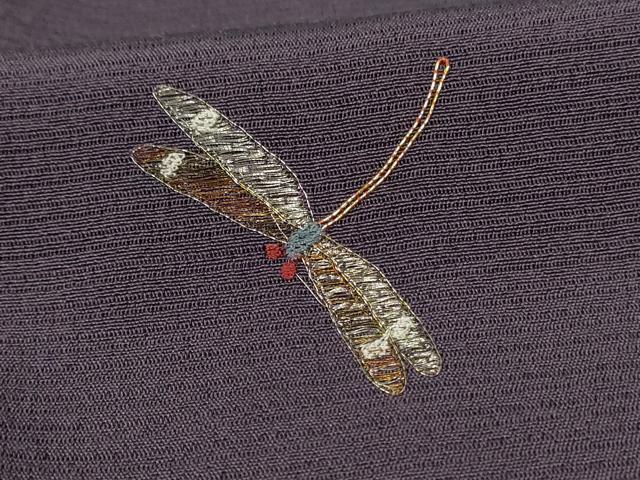平和屋着物＊夏物　色留訪問着　絽　駒刺繍　勝虫　正絹　逸品　未使用　AAAZ8570jd