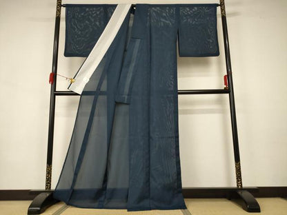 平和屋着物＊夏物 色無地 絽 褐返色 洗える着物 AAAZ8575jd