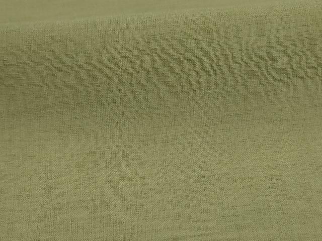 平和屋着物＊夏物 色無地 紗 柳茶色 洗える着物 AAAZ8588jd