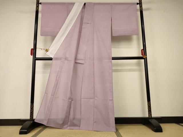平和屋着物＊夏物 色無地 絽 薄柿色 洗える着物 AAAZ8590jd