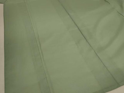 平和屋着物＊夏物 色無地 絽 山葵色 洗える着物 AAAZ8594jd