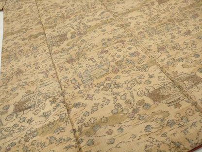 平和屋着物■上質な紬　風景文　正絹　逸品　AAAZ8632nf