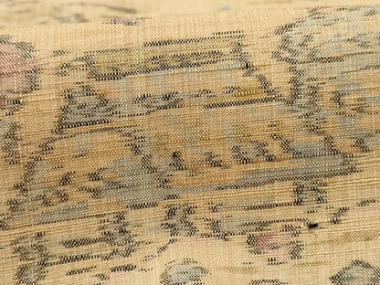平和屋着物■上質な紬　風景文　正絹　逸品　AAAZ8632nf