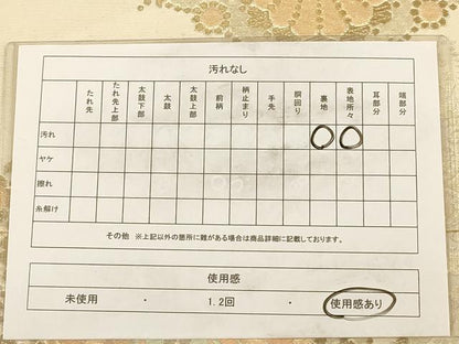 平和屋着物◎六通柄袋帯　正倉院花文　金糸　正絹　逸品　AAAZ8685dt