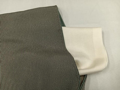 平和屋着物●江戸小紋　万筋　憲法色×砂色　正絹　逸品　AAAZ8894ph