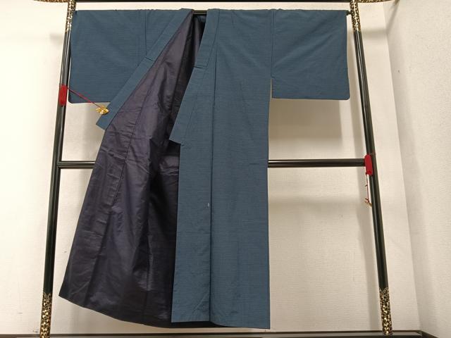 平和屋着物●男性　紬　アンサンブル　正絹　逸品　AAAZ8903ph