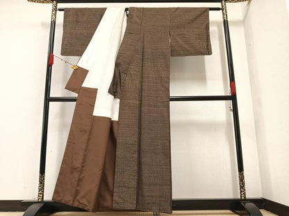 平和屋着物●本場大島紬 霞文 正絹 逸品 AAAZ8909ph