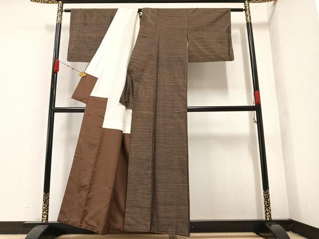 平和屋着物●本場大島紬 霞文 正絹 逸品 AAAZ8909ph