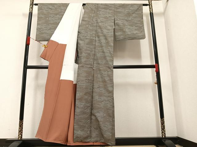 平和屋着物●本場大島紬 一元絣 霞文 正絹 逸品 AAAZ8912ph