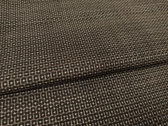 平和屋着物●男性 本場大島紬 アンサンブル 100亀甲 総詰め 正絹 逸品 未使用 AAAZ8928ck