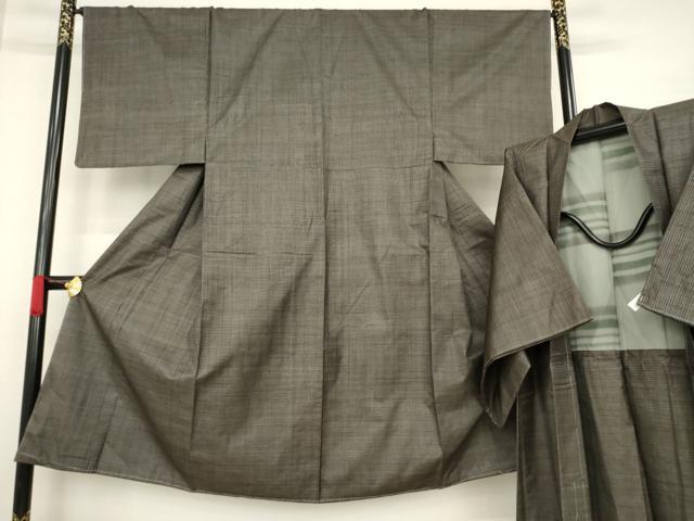 平和屋着物●男性 本場大島紬 アンサンブル 100亀甲 総詰め 正絹 逸品 未使用 AAAZ8928ck