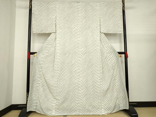 平和屋着物●小紋　チーター　洗える着物　未使用　AAAZ8935ck
