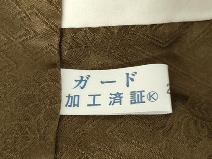 平和屋着物●訪問着 総絞り 総刺繍 花筏文 暈し染め 金糸 正絹 逸品 AAAZ8951ck