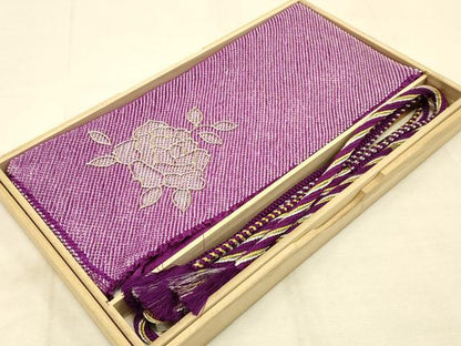 平和屋着物●和装小物 振袖用帯締め・帯揚げセット 総絞り 薔薇 金銀糸 金銀彩 逸品 AAAZ8973ay